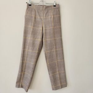 Babaton Plaid Cropped Pants, Size 4